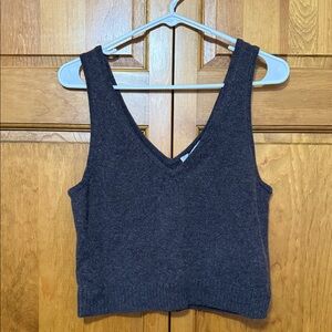 NWT Madewell Brown V-Neck Sweater Tank